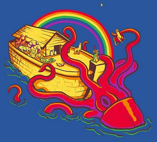 Noah's Ark/20,000 Leagues Under the Sea mashup image. Created by Ryan Long for a Woot.com contest.
