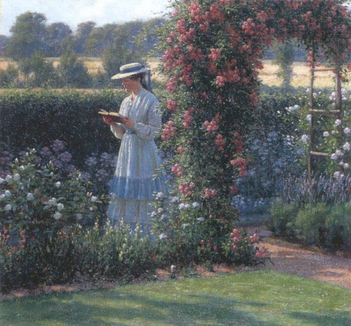 Sweet Solitude, Edmund Blair Leighton, via Wikimedia Commons