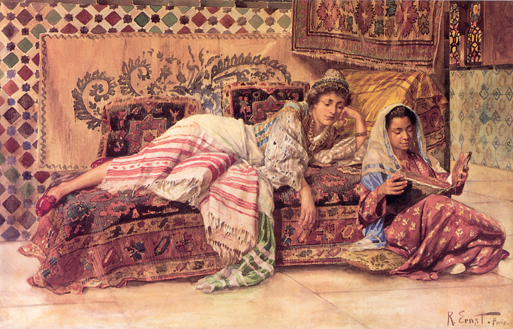 Rudolf Ernst’s “The Reader” via Wikimedia Commons