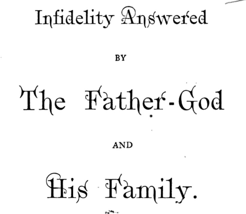 Detail from title page of Robinson's Infidelity Answered
