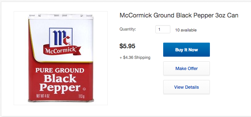 Screen grab from April 22, 2016: can you spot the problem?