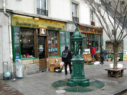 Shakespeare and Company bookstore in Paris