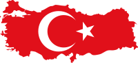 Flag-map of Turkey by Darwinek from Wikimedia Commons