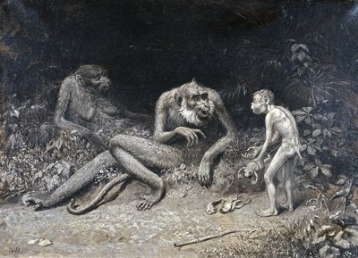 The Youthful Darwin Expounding His Theories