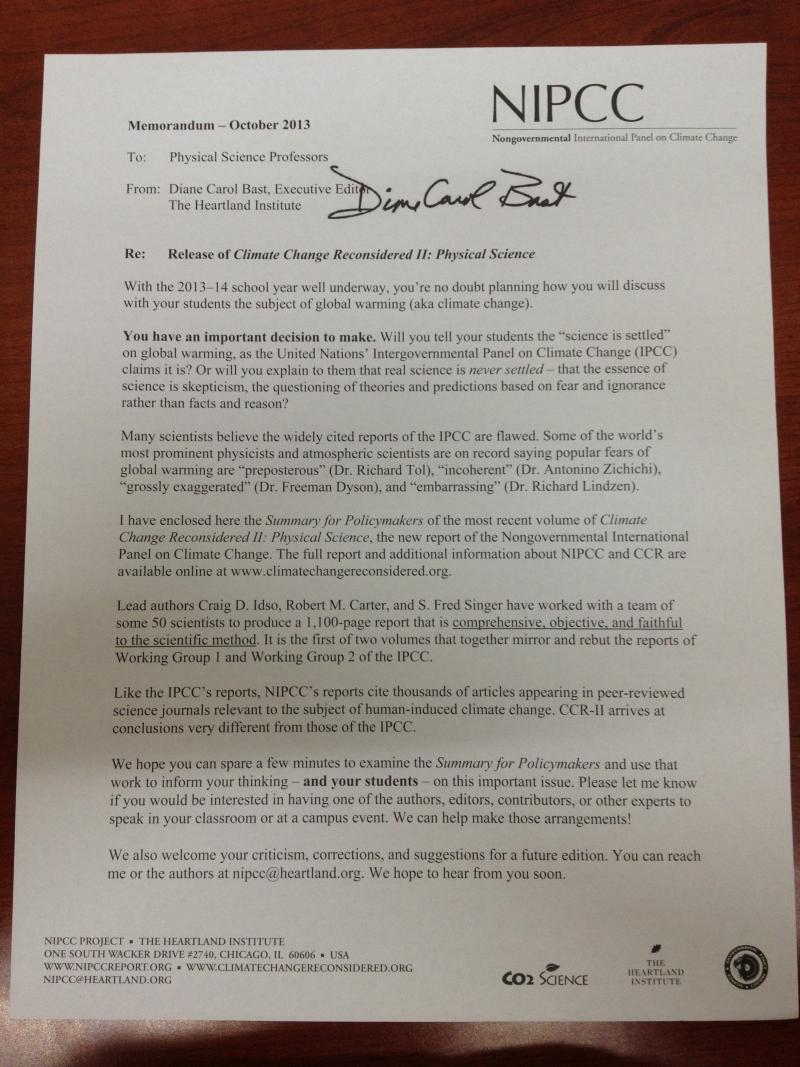 the heartland's letter