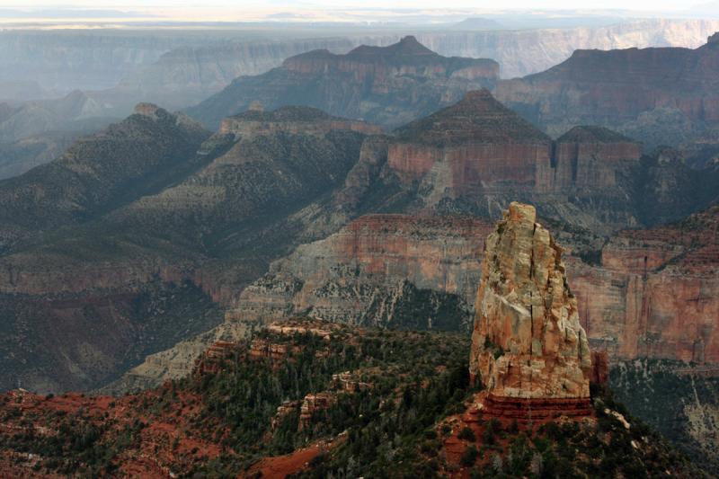 view from the North Rim of Grand Canyon