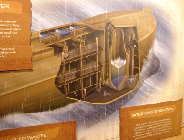 Figure 27. Flintstonesque waste disposal on the Ark.