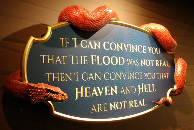 Figure 31. The choice is between Ken Ham or the Serpent Himself! Which side are you on? Hisssss! I dub thee “Clifford the Big Red Snake”!