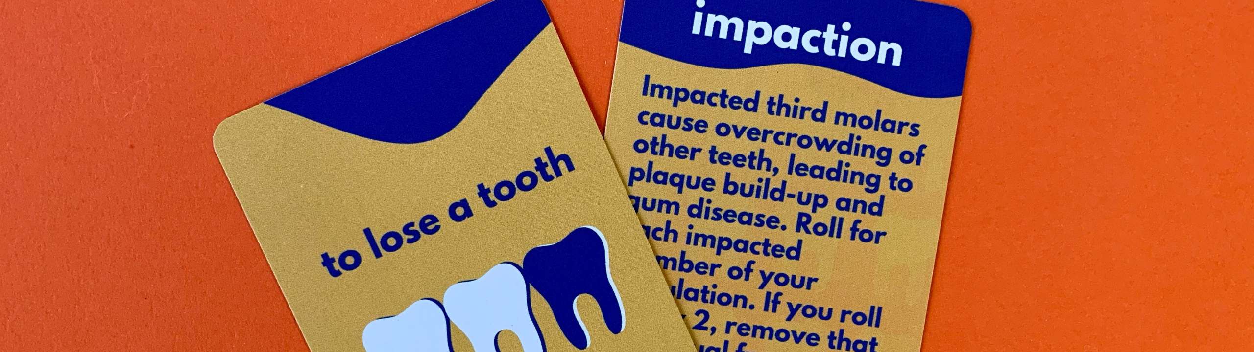 To lose a tooth activity cards