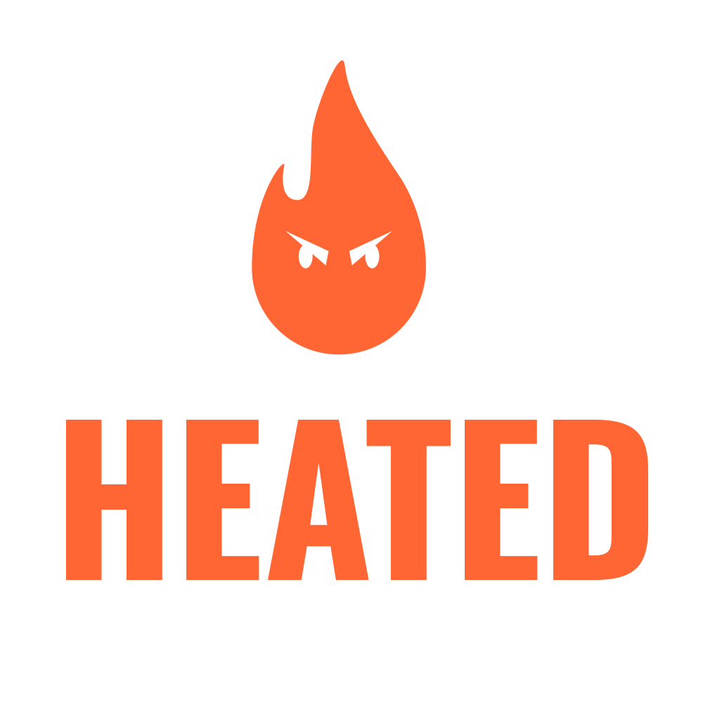 Heated logo.