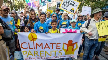 Climate Parents at a recent march