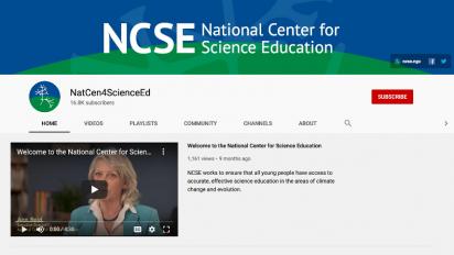 NCSE YouTube channel