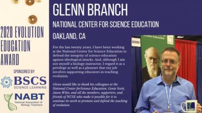 NCSE Deputy Director Glenn Branch