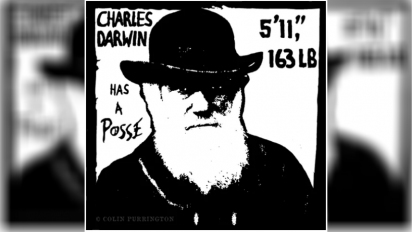 Charles Darwin Has a Posse graphic