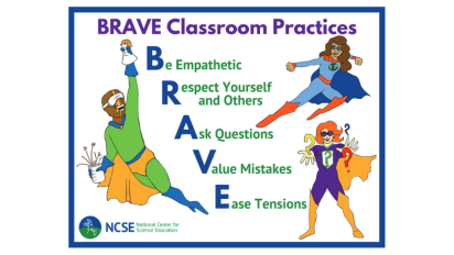 BRAVE classroom poster.