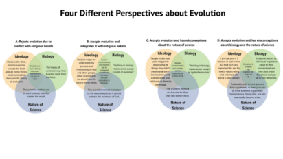 Different perspectives on evolution graphic.