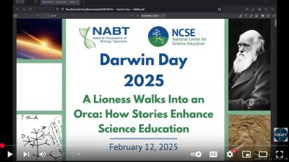 Darwin Day webinar cover.