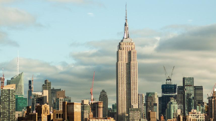 New York City skyline with Empire State Building