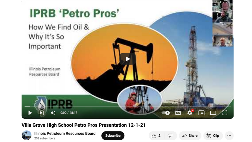 A screenshot of a video presenation by the IPRB to high school students.