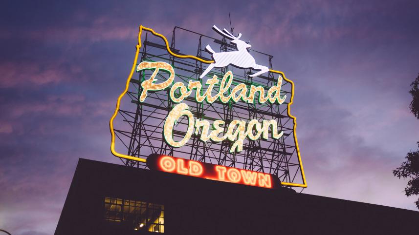 Portland, Oregon, sign.