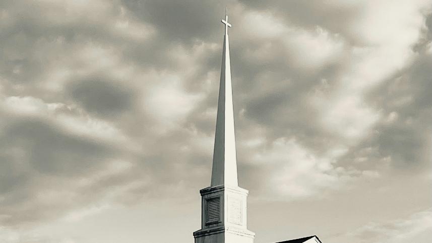 A church steeple.