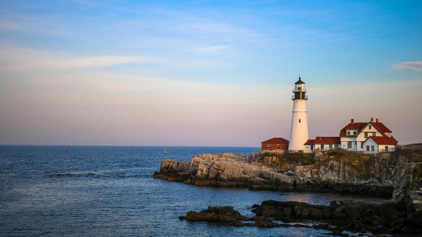 Portland, Maine, Head Light.